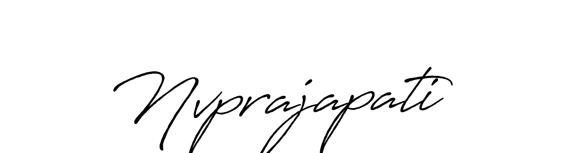 Make a beautiful signature design for name Nvprajapati. With this signature (Antro_Vectra_Bolder) style, you can create a handwritten signature for free. Nvprajapati signature style 7 images and pictures png