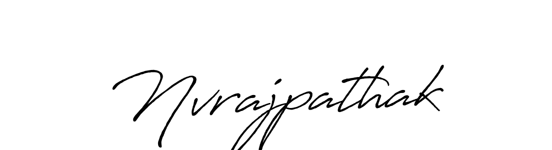 Nvrajpathak stylish signature style. Best Handwritten Sign (Antro_Vectra_Bolder) for my name. Handwritten Signature Collection Ideas for my name Nvrajpathak. Nvrajpathak signature style 7 images and pictures png