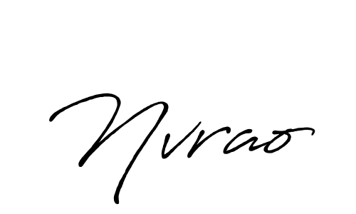 Make a beautiful signature design for name Nvrao. With this signature (Antro_Vectra_Bolder) style, you can create a handwritten signature for free. Nvrao signature style 7 images and pictures png