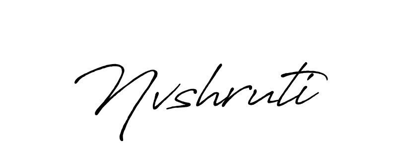 Design your own signature with our free online signature maker. With this signature software, you can create a handwritten (Antro_Vectra_Bolder) signature for name Nvshruti. Nvshruti signature style 7 images and pictures png