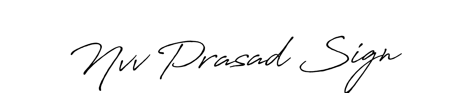 Also You can easily find your signature by using the search form. We will create Nvv Prasad Sign name handwritten signature images for you free of cost using Antro_Vectra_Bolder sign style. Nvv Prasad Sign signature style 7 images and pictures png