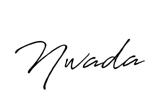 How to make Nwada name signature. Use Antro_Vectra_Bolder style for creating short signs online. This is the latest handwritten sign. Nwada signature style 7 images and pictures png
