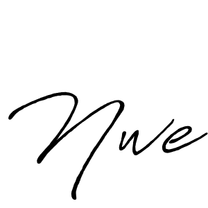 Use a signature maker to create a handwritten signature online. With this signature software, you can design (Antro_Vectra_Bolder) your own signature for name Nwe. Nwe signature style 7 images and pictures png