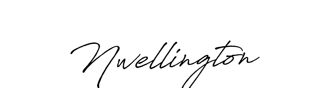How to make Nwellington name signature. Use Antro_Vectra_Bolder style for creating short signs online. This is the latest handwritten sign. Nwellington signature style 7 images and pictures png