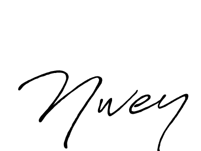 Nwey stylish signature style. Best Handwritten Sign (Antro_Vectra_Bolder) for my name. Handwritten Signature Collection Ideas for my name Nwey. Nwey signature style 7 images and pictures png