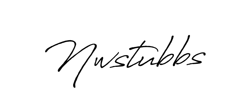 Make a beautiful signature design for name Nwstubbs. With this signature (Antro_Vectra_Bolder) style, you can create a handwritten signature for free. Nwstubbs signature style 7 images and pictures png