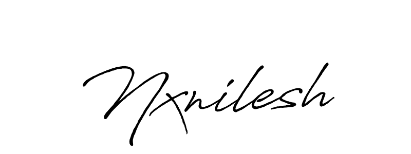 Make a beautiful signature design for name Nxnilesh. Use this online signature maker to create a handwritten signature for free. Nxnilesh signature style 7 images and pictures png