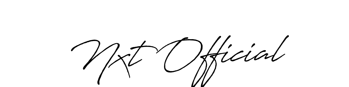 Make a beautiful signature design for name Nxt Official. Use this online signature maker to create a handwritten signature for free. Nxt Official signature style 7 images and pictures png