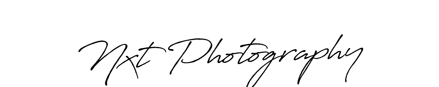 Make a beautiful signature design for name Nxt Photography. With this signature (Antro_Vectra_Bolder) style, you can create a handwritten signature for free. Nxt Photography signature style 7 images and pictures png