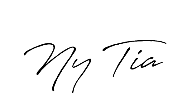 How to make Ny Tia name signature. Use Antro_Vectra_Bolder style for creating short signs online. This is the latest handwritten sign. Ny Tia signature style 7 images and pictures png