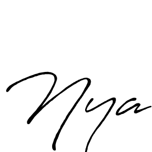 The best way (Antro_Vectra_Bolder) to make a short signature is to pick only two or three words in your name. The name Nya include a total of six letters. For converting this name. Nya signature style 7 images and pictures png