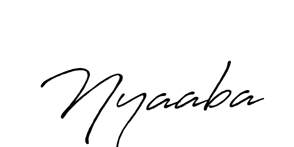 Make a beautiful signature design for name Nyaaba. With this signature (Antro_Vectra_Bolder) style, you can create a handwritten signature for free. Nyaaba signature style 7 images and pictures png