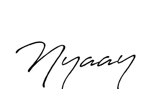 Nyaay stylish signature style. Best Handwritten Sign (Antro_Vectra_Bolder) for my name. Handwritten Signature Collection Ideas for my name Nyaay. Nyaay signature style 7 images and pictures png