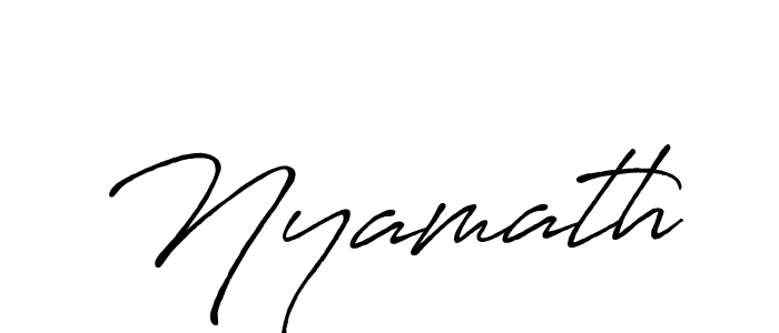 Make a beautiful signature design for name Nyamath. Use this online signature maker to create a handwritten signature for free. Nyamath signature style 7 images and pictures png