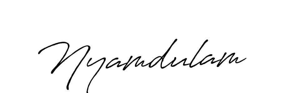 Once you've used our free online signature maker to create your best signature Antro_Vectra_Bolder style, it's time to enjoy all of the benefits that Nyamdulam name signing documents. Nyamdulam signature style 7 images and pictures png