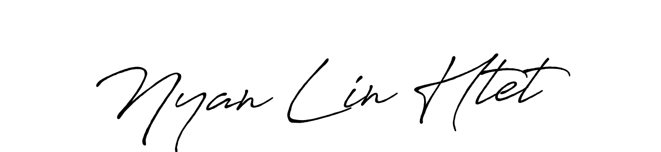 How to make Nyan Lin Htet signature? Antro_Vectra_Bolder is a professional autograph style. Create handwritten signature for Nyan Lin Htet name. Nyan Lin Htet signature style 7 images and pictures png