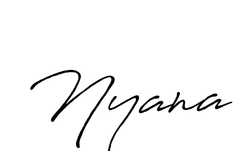 Make a beautiful signature design for name Nyana. Use this online signature maker to create a handwritten signature for free. Nyana signature style 7 images and pictures png