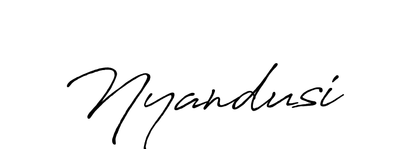 How to make Nyandusi signature? Antro_Vectra_Bolder is a professional autograph style. Create handwritten signature for Nyandusi name. Nyandusi signature style 7 images and pictures png