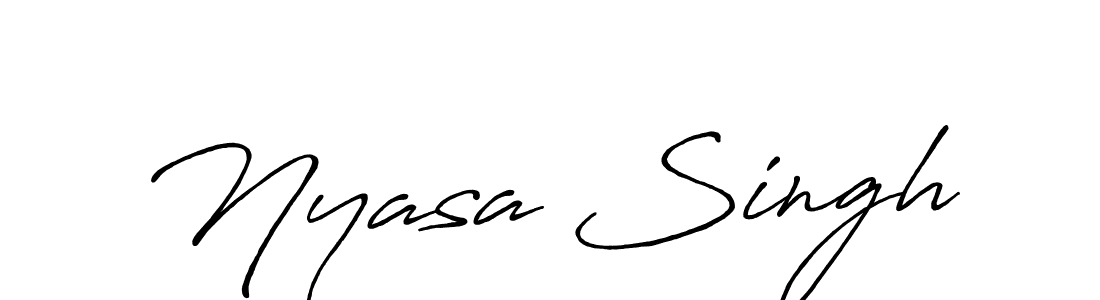 Also You can easily find your signature by using the search form. We will create Nyasa Singh name handwritten signature images for you free of cost using Antro_Vectra_Bolder sign style. Nyasa Singh signature style 7 images and pictures png