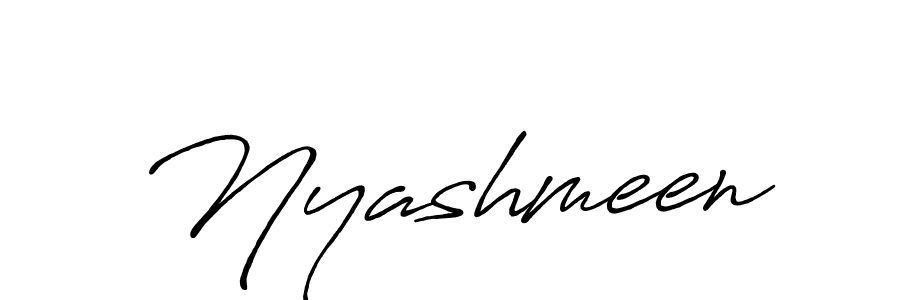 Also we have Nyashmeen name is the best signature style. Create professional handwritten signature collection using Antro_Vectra_Bolder autograph style. Nyashmeen signature style 7 images and pictures png