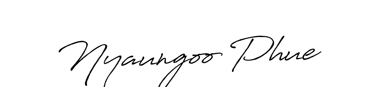 How to make Nyaungoo Phue signature? Antro_Vectra_Bolder is a professional autograph style. Create handwritten signature for Nyaungoo Phue name. Nyaungoo Phue signature style 7 images and pictures png