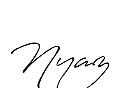 Also You can easily find your signature by using the search form. We will create Nyaz name handwritten signature images for you free of cost using Antro_Vectra_Bolder sign style. Nyaz signature style 7 images and pictures png