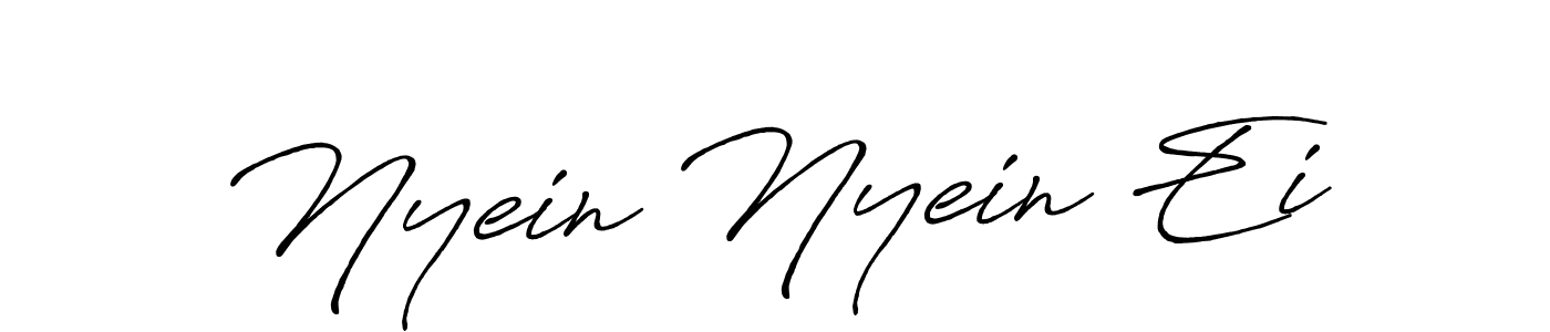 Make a beautiful signature design for name Nyein Nyein Ei. Use this online signature maker to create a handwritten signature for free. Nyein Nyein Ei signature style 7 images and pictures png