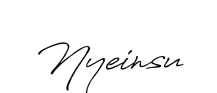 if you are searching for the best signature style for your name Nyeinsu. so please give up your signature search. here we have designed multiple signature styles  using Antro_Vectra_Bolder. Nyeinsu signature style 7 images and pictures png