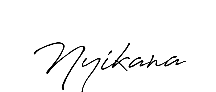 Design your own signature with our free online signature maker. With this signature software, you can create a handwritten (Antro_Vectra_Bolder) signature for name Nyikana. Nyikana signature style 7 images and pictures png