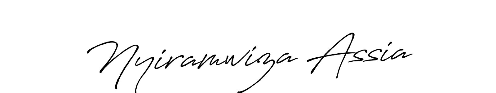 Design your own signature with our free online signature maker. With this signature software, you can create a handwritten (Antro_Vectra_Bolder) signature for name Nyiramwiza Assia. Nyiramwiza Assia signature style 7 images and pictures png