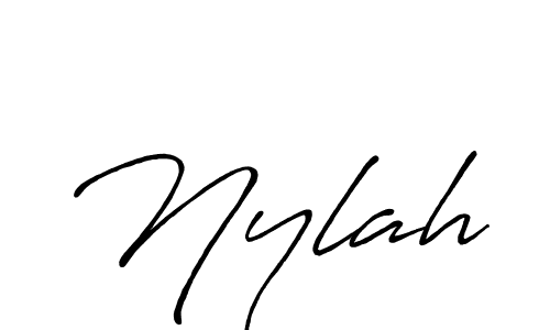 The best way (Antro_Vectra_Bolder) to make a short signature is to pick only two or three words in your name. The name Nylah include a total of six letters. For converting this name. Nylah signature style 7 images and pictures png