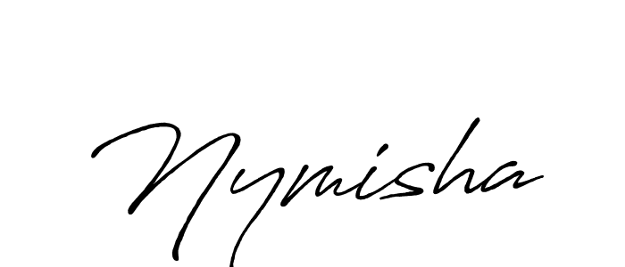 Create a beautiful signature design for name Nymisha. With this signature (Antro_Vectra_Bolder) fonts, you can make a handwritten signature for free. Nymisha signature style 7 images and pictures png