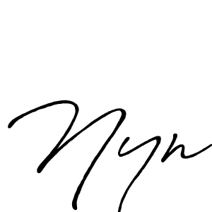 Similarly Antro_Vectra_Bolder is the best handwritten signature design. Signature creator online .You can use it as an online autograph creator for name Nyn. Nyn signature style 7 images and pictures png