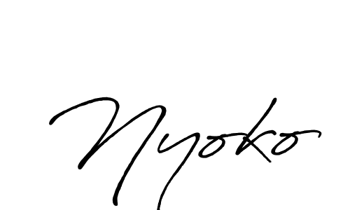 Also we have Nyoko name is the best signature style. Create professional handwritten signature collection using Antro_Vectra_Bolder autograph style. Nyoko signature style 7 images and pictures png