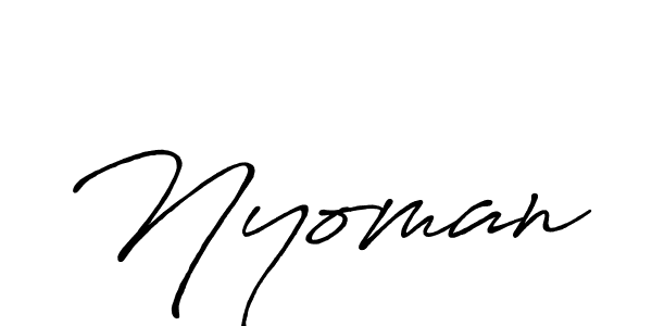 Make a beautiful signature design for name Nyoman. Use this online signature maker to create a handwritten signature for free. Nyoman signature style 7 images and pictures png