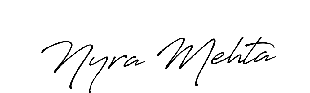 See photos of Nyra Mehta official signature by Spectra . Check more albums & portfolios. Read reviews & check more about Antro_Vectra_Bolder font. Nyra Mehta signature style 7 images and pictures png