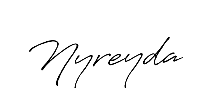 Antro_Vectra_Bolder is a professional signature style that is perfect for those who want to add a touch of class to their signature. It is also a great choice for those who want to make their signature more unique. Get Nyreyda name to fancy signature for free. Nyreyda signature style 7 images and pictures png