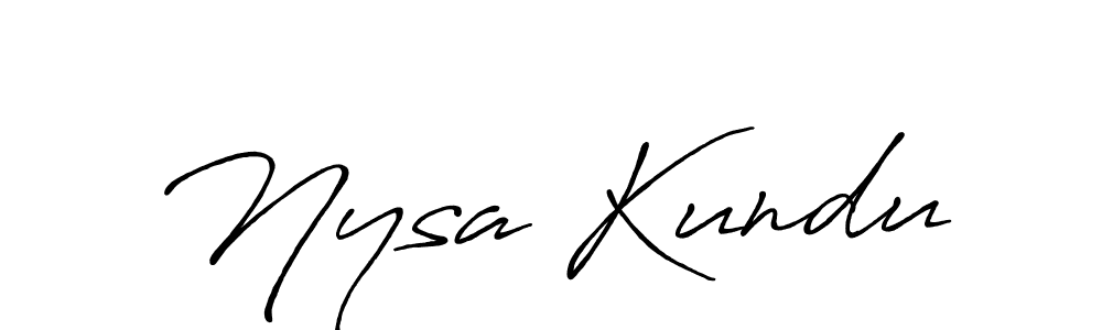 How to make Nysa Kundu signature? Antro_Vectra_Bolder is a professional autograph style. Create handwritten signature for Nysa Kundu name. Nysa Kundu signature style 7 images and pictures png