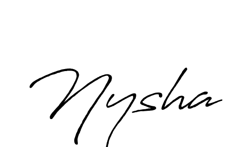 Also You can easily find your signature by using the search form. We will create Nysha name handwritten signature images for you free of cost using Antro_Vectra_Bolder sign style. Nysha signature style 7 images and pictures png