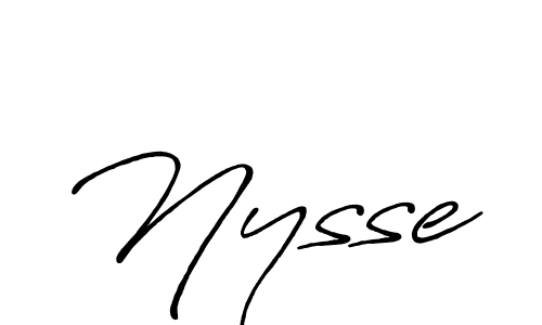 Make a beautiful signature design for name Nysse. With this signature (Antro_Vectra_Bolder) style, you can create a handwritten signature for free. Nysse signature style 7 images and pictures png