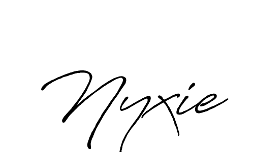 Design your own signature with our free online signature maker. With this signature software, you can create a handwritten (Antro_Vectra_Bolder) signature for name Nyxie. Nyxie signature style 7 images and pictures png