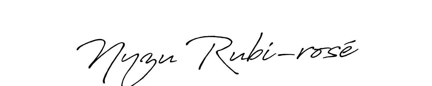 You can use this online signature creator to create a handwritten signature for the name Nyzu Rubi-rosé. This is the best online autograph maker. Nyzu Rubi-rosé signature style 7 images and pictures png