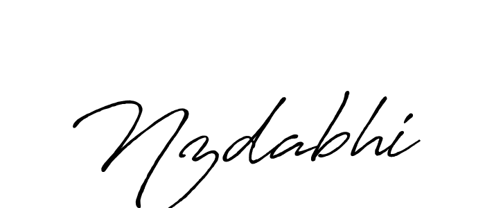 Nzdabhi stylish signature style. Best Handwritten Sign (Antro_Vectra_Bolder) for my name. Handwritten Signature Collection Ideas for my name Nzdabhi. Nzdabhi signature style 7 images and pictures png