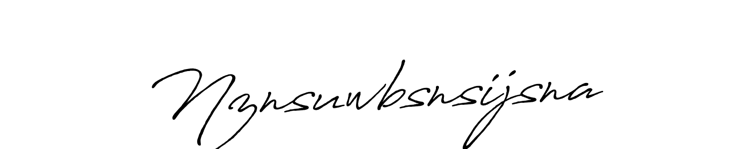 How to make Nznsuwbsnsijsna name signature. Use Antro_Vectra_Bolder style for creating short signs online. This is the latest handwritten sign. Nznsuwbsnsijsna signature style 7 images and pictures png