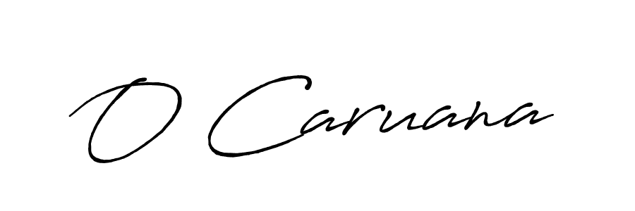 How to make O Caruana signature? Antro_Vectra_Bolder is a professional autograph style. Create handwritten signature for O Caruana name. O Caruana signature style 7 images and pictures png