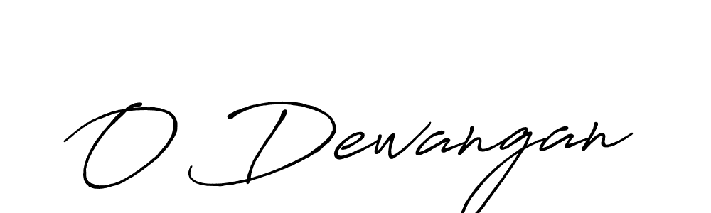 How to make O Dewangan signature? Antro_Vectra_Bolder is a professional autograph style. Create handwritten signature for O Dewangan name. O Dewangan signature style 7 images and pictures png