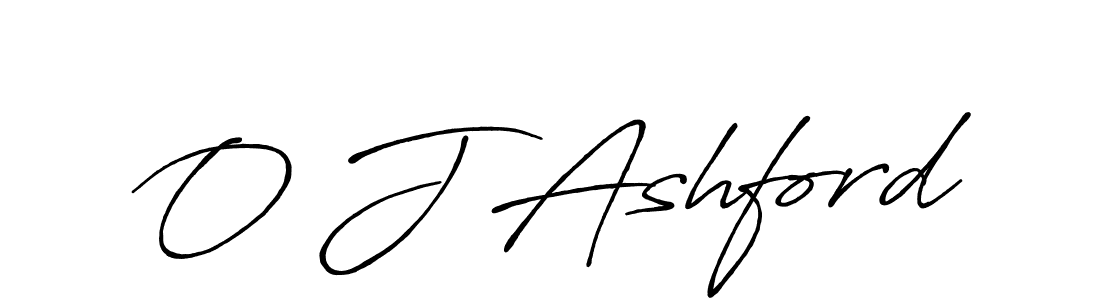 Create a beautiful signature design for name O J Ashford. With this signature (Antro_Vectra_Bolder) fonts, you can make a handwritten signature for free. O J Ashford signature style 7 images and pictures png