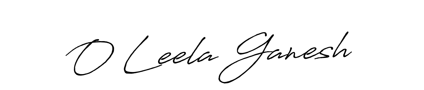 How to make O Leela Ganesh signature? Antro_Vectra_Bolder is a professional autograph style. Create handwritten signature for O Leela Ganesh name. O Leela Ganesh signature style 7 images and pictures png