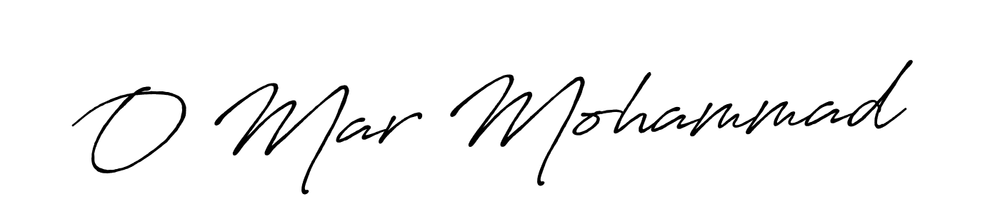 Make a short O Mar Mohammad signature style. Manage your documents anywhere anytime using Antro_Vectra_Bolder. Create and add eSignatures, submit forms, share and send files easily. O Mar Mohammad signature style 7 images and pictures png