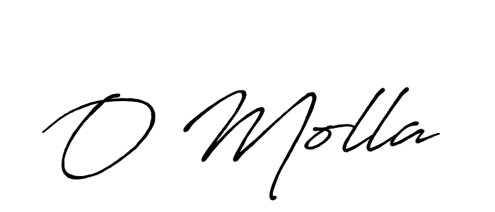 Also we have O Molla name is the best signature style. Create professional handwritten signature collection using Antro_Vectra_Bolder autograph style. O Molla signature style 7 images and pictures png